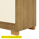 Ver imagem 4 de Guarda Roupa Casal 6 Portas 2g 218 Cm 10037 Nature Champanhe Vlr
