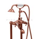 Ver imagem 3 de Misturador Monocomando De Piso Para Banheira Itinga Pingoo.casa - Dourado Rose