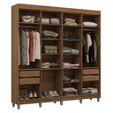 Ver imagem 3 de Guarda-roupa Closet com Pés 4 Gavetas 216cm Rustic Venus Madesa