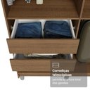 Ver imagem 7 de Guarda-roupa Closet com Pés 4 Gavetas 216cm Rustic Venus Madesa