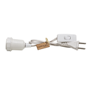 Ver imagem 1 de Cabo Abajur 1,8m Com Interruptor Liga/Desliga Bivolt Branco