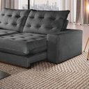 Ver imagem 2 de Sofá Retrátil e Reclinável Milão 250m com Super Pillow de 30cm com Molas Pocket - Movenzo Estofados