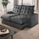 Ver imagem 4 de Sofá Retrátil e Reclinável Milão 250m com Super Pillow de 30cm com Molas Pocket - Movenzo Estofados