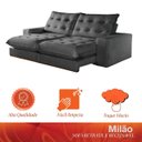 Ver mais imagens de Sofá Retrátil e Reclinável Milão 250m com Super Pillow de 30cm com Molas Pocket - Movenzo Estofados