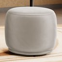 Ver imagem 2 de Kit 02 Puffs Decorativos Orgânicos Molly Redondo Veludo Bege - Desk Design