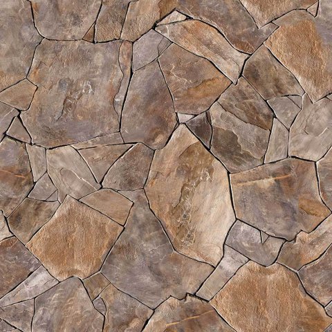 Papel de Parede Pedras Assimétricas Escuras - 2,50x0,50m