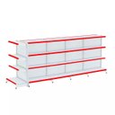 Ver imagem 1 de Gondola Centro 137 Fit Ate 4 Metros 1 Ponta Branco 36b Pe Vermelho