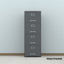 Ver mais imagens de Arquivo de Madeira 4 Gavetas Of04gp25