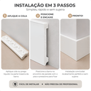 Ver imagem 4 de Kit 6 Barras Rodapé de Poliestireno 7cm Altura Barra 2m