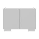 Ver imagem 5 de Kit 2 Mesas de Cabeceira 2 Portas e Pés Multimóveis Mp4139 Branco