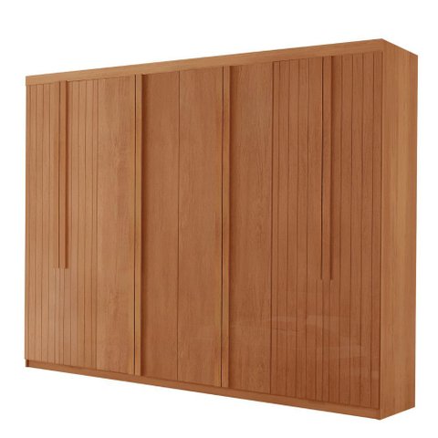 Guarda Roupa Casal Pollo Mdf com 8 Portas 4 Gavetas Moderna Mobília