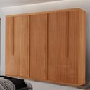 Ver imagem 3 de Guarda Roupa Casal Pollo Mdf com 8 Portas 4 Gavetas Moderna Mobília