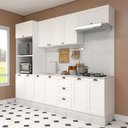 Ver imagem 1 de Cozinha Modulada Aurora Completa 260cm Clássica Provençal Cor:branco