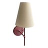 Arandela de Parede Cabeceira com Cupula Cone E27 Tecido Algodão 110v/220v - Rose Gold Cup Bege - 110 - 3