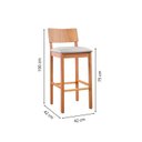 Ver imagem 4 de Kit 4 Banquetas para Cozinha e Espaço Gourmet Siena