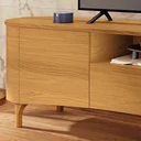 Ver imagem 5 de Rack para Sala de Estar Tv 80 Pol Orgânico 201cm Martina B01 Cinamomo - Lyam Decor