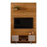 Rack Painel Piso Teto Raquel TV 65 2 Portas Fendi Naturale Tana Decor Madetec - 2