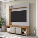 Ver imagem 1 de Estante para Tv até 65 Polegadas Maragogi 2 Portas Cinamomo/off White - Móveis Bechara