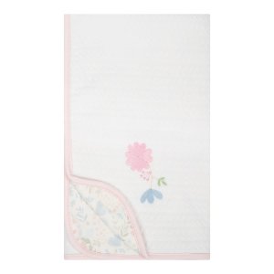 Manta para Bebê em Malha Matelasse Florescer Rosa - Hug
