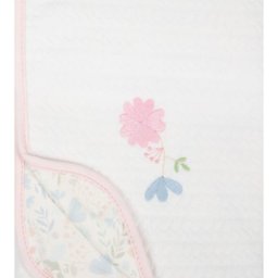 Manta para Bebê em Malha Matelasse Florescer Rosa - Hug - 2