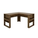 Ver imagem 3 de Mesa para Escritório Angular Branco Tecnomobili Me4145 Cor: Nogal