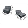 Poltrona Cama Meca_MMsb que se Transforma em Sofá Cama Solteiro com 94 cm Resistente e Confortável e - 4
