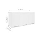 Ver imagem 6 de Cozinha Modulada Completa Múltipla 4pçs (2 Armários 1 Balcão 1 Paneleiro) C4p74 Branco -