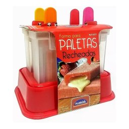 Kit 4 Formas para Picolé com Recheio Paleta Mexicana - 4