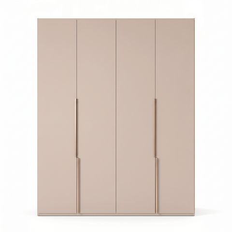 Guarda-roupa 4 Portas 3 Gavetas Bloom Areia