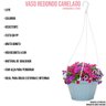 Kit Com 2 Vasos 6L Para Pendurar Com Hastes Plantas E Flores - 3