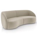 Ver imagem 2 de Sofá 4 Lugares para Sala Living Orgânico 240cm Eron M03 Veludo Bege - Lyam Decor