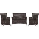 Ver imagem 1 de Jogo Sofá e 2 Poltronas Igapó Alumínio Fendi E9 Trama Marrom