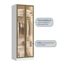 Ver imagem 5 de Guarda Roupa Modulado 2 Portas Reflecta Requinte 100% MDF