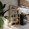 Estante Em Madeira Pinus De Cozinha Organizadora Maciça MUEBLES DESIGN Estante pinus multiuso - 6