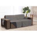 Ver imagem 2 de Protetor Matelado Sofá Retrátil Assento 2,20m Cinza/Preto