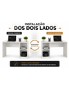 Ver imagem 2 de Escrivaninha Reversível com Nichos em MDP Cava:Branco