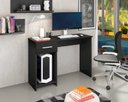 Ver imagem 2 de Mesa / Escrivaninha PR Para Computador Com Pintura UV Acabamento em Alto Relevo Laqueado Off White 1