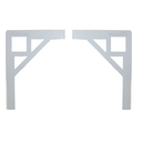 Ver imagem 1 de Mão Francesa Média 15x20cm Quadrada BRANCA All Style