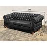 Sofá Chesterfield Dom Pedro Duque 3 Lugares - Couríssimo Preto - 3