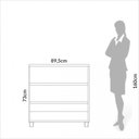 Ver imagem 5 de Estante para Livros 4 Prateleiras Industrial Freijó/preto - Dalla Costa