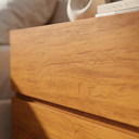 Ver imagem 3 de Mesa de Apoio de Cabeceira Eros 60cm Base Cobre Mdf/mdp Quarto Moderno:naturale