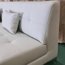 Ver imagem 4 de Sofá | Gianni sem Braço Tecido Acquablock Pé Aço | 220cm - Cinza Claro