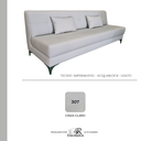 Ver imagem 5 de Sofá | Gianni sem Braço Tecido Acquablock Pé Aço | 220cm - Cinza Claro