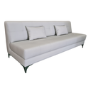 Ver imagem 2 de Sofá | Gianni sem Braço Tecido Acquablock Pé Aço | 220cm - Cinza Claro