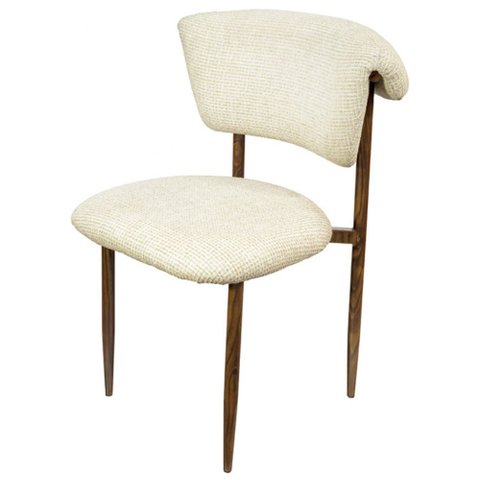 Cadeira Tama Base Escura - Off White