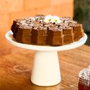 Ver imagem 1 de Boleira Minimalista em Cerâmica Branca Esmaltada - 29cm