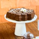 Ver imagem 3 de Boleira Minimalista em Cerâmica Branca Esmaltada - 29cm