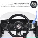 Ver imagem 3 de Carro Elétrico Infantil Controle Radio Fm Luz Bluetooth Criança até 30kg 2,8 Km/h Fusca Beetle Dune