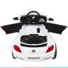 Carro Elétrico Infantil Controle Radio Fm Luz Bluetooth Criança até 30kg 2,8 Km/h Fusca Beetle Dune - 9