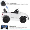 Carro Elétrico Infantil Controle Radio Fm Luz Bluetooth Criança até 30kg 2,8 Km/h Fusca Beetle Dune - 4